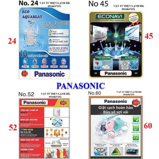 D1 TEM DECAN DÁN MÁY GIẶT dùng băng dính hai mặt - các hãng Panasonic Sanyo Aqua Toshiba Samsung Sharp Hitachi LG 8 1