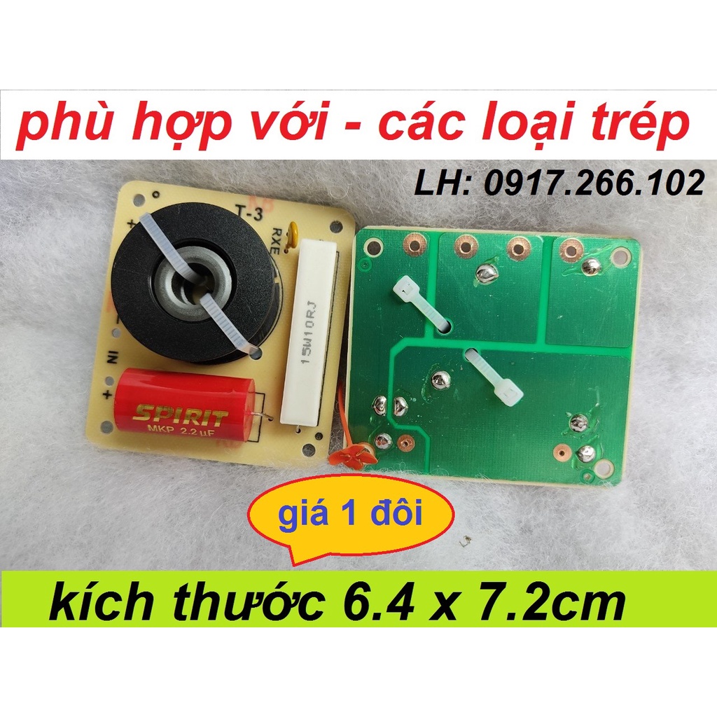 MẠCH PHÂN TẦN CÁC LOẠI LOA TREBLE T3 NHẬP KHẨU - GIÁ 1 ĐÔI - Dùng Cho Mọi Loa Trép