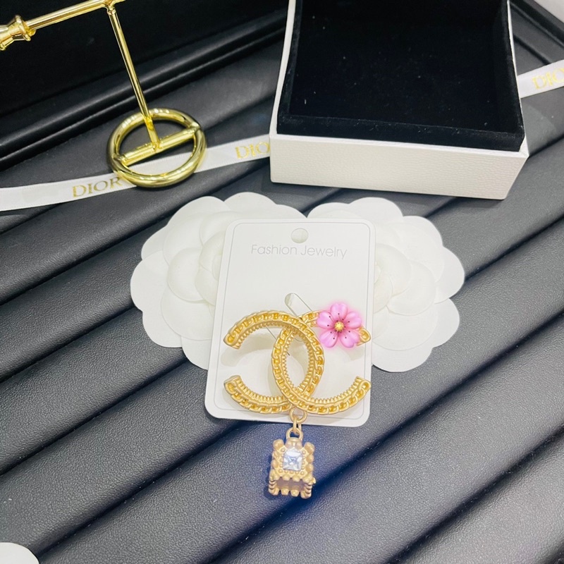 Cài áo váy đầm áo vest tag cài áo nam nữ dior yls nơ hoa mai đính đá phụ kiện trang sức Hari korea accessories