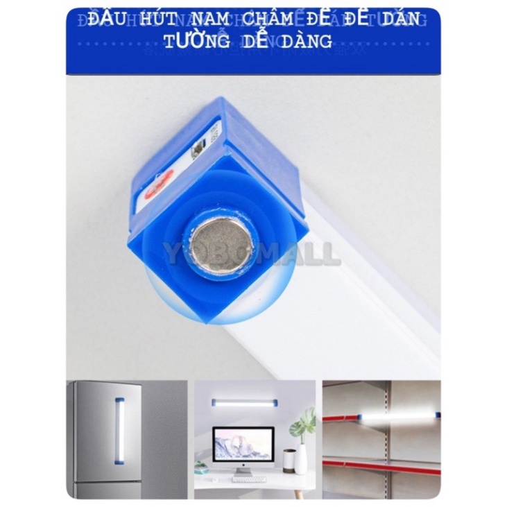 Đèn Siêu Sáng Ống Huỳnh Quang Sạc Tích Điện Đa Năng Trong Nhà,Ngoài Trời,Đêm