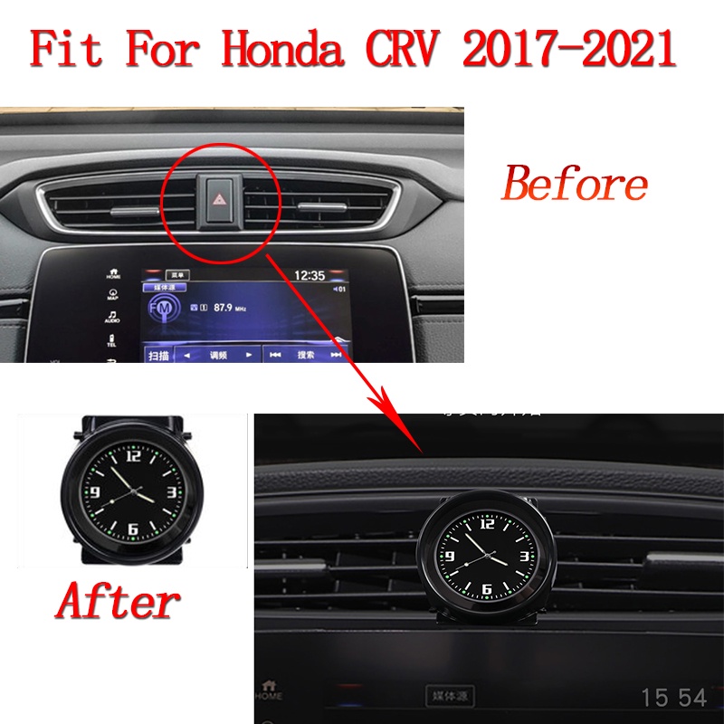 Đồng Hồ Báo Thức Gắn Xe Hơi Honda CRV 2017-2021 / CR-V