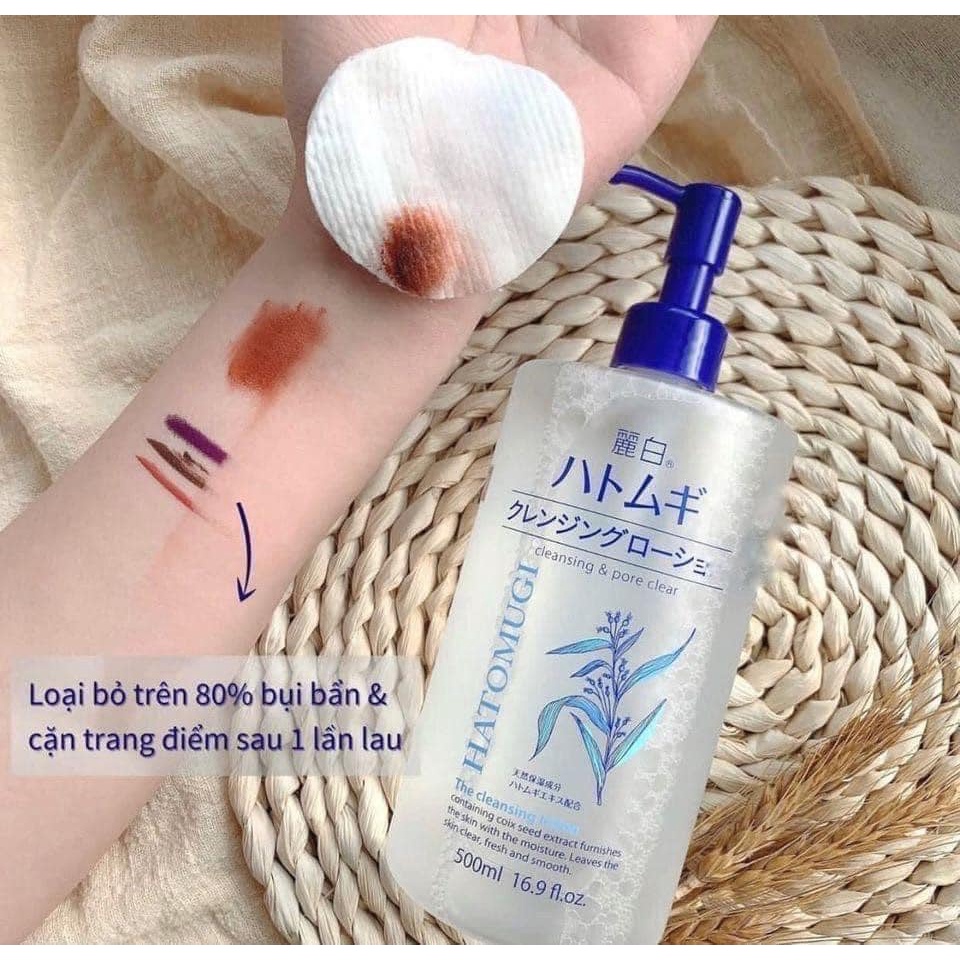 Nước tẩy trang Hatomugi Nhật Bản - 500ml