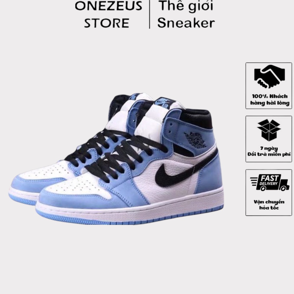 Giày Sneaker Air Jordan 1 university blue Cao Cổ, Giày JD1 xanh da trời baby cao cổ mới màu xanh ,Jordan university blue | WebRaoVat - webraovat.net.vn