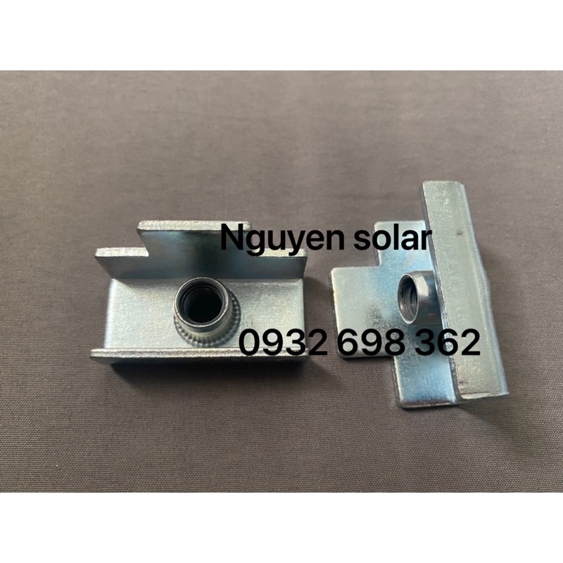 Móc kẹp xà gồ, sắt hộp, sắt C - solar panel - Phụ kiện Pin NLMT