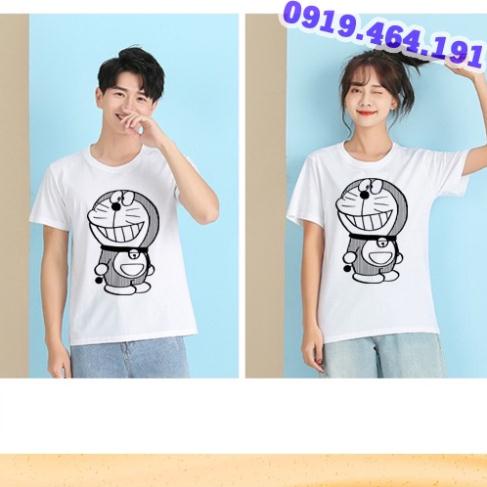 Áo thun doraemon mẫu uniqlo 2023, vải cotton dày mịn mát, phong cách hàn quốc 2023, có tay lỡ