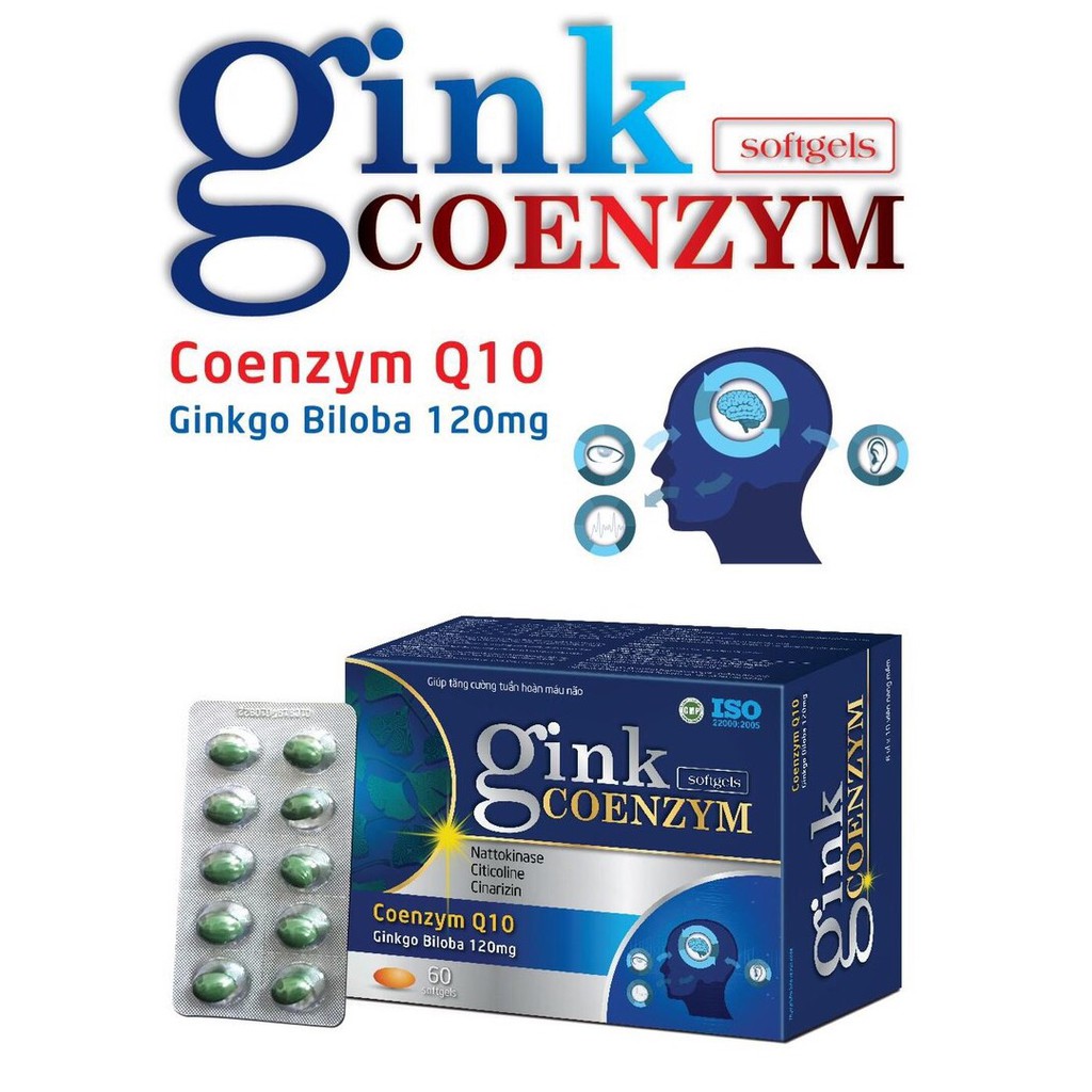 GINK COENZYM- TĂNG CƯỜNG TUẦN HOÀN MÁU NÃO