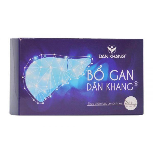 Bổ Gan Dân Khang – Viên uống hỗ trợ điều trị viêm gan (Hộp 30 viên)