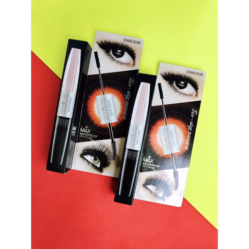 Mascara Sivanna Colors chuốt mi 2 đầu - BX3671