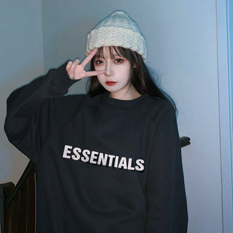 Áo hoodie nam nữ, sweater nỉ ngoại unisex from rộng siêu dày dặn in hình ESSEN