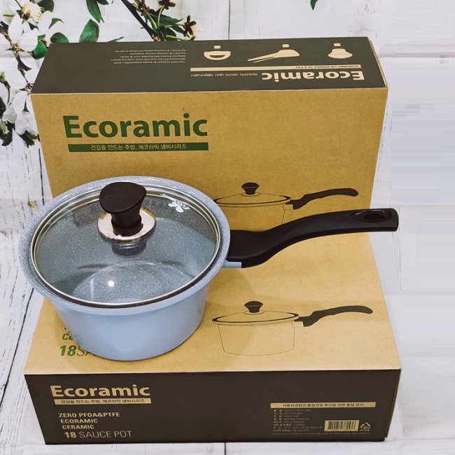 Quánh vân đá bếp từ Ecoramic Hàn Quốc - quánh vân đá bếp từ 18cm