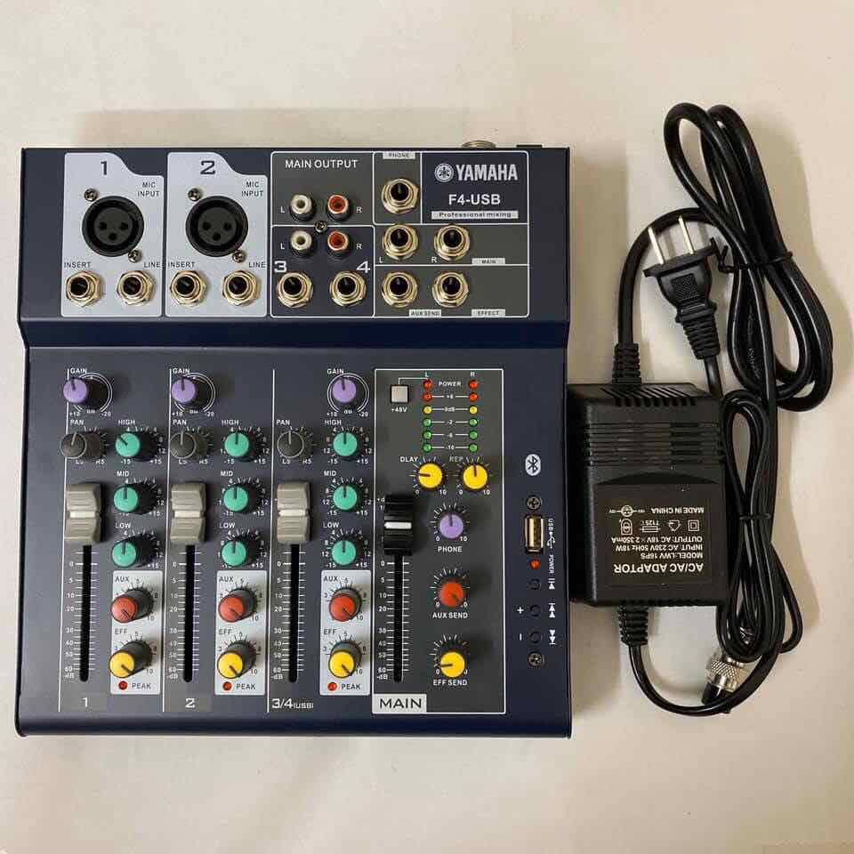 Chọn Bộ Thu Âm Livestream Mixer Yamaha F4- Mic PC k200 kèm phụ kiện vảo hành 6 tháng