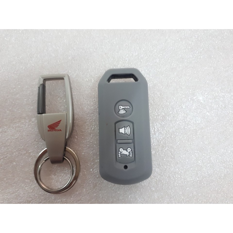 Combo Móc khóa xe máy Pround Horse chính hãng + bọc khóa smart key (bọc khóa 2 nút , 3 nút )