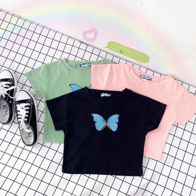 Áo Croptop Body Butterfly 🦋 Ảnh Thật
