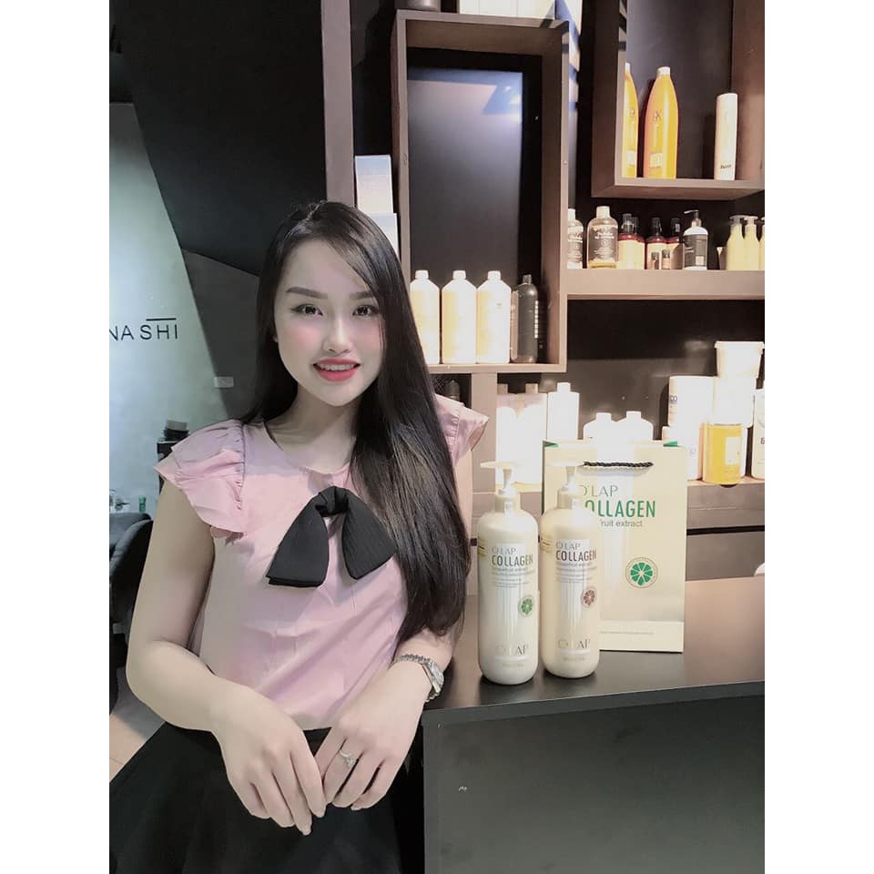 [CAM KẾT CHÍNH HÃNG] CẶP DẦU GỘI XẢ OLAP.COLLAGEN SIÊU MỀM MƯỢT 800ML X 2