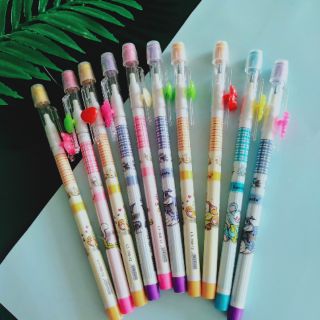COMBO 10 BÚT CHÌ NGÒI CÓ GÔM  ĐỒ DÙNG HỌC TẬP CHO BÉ