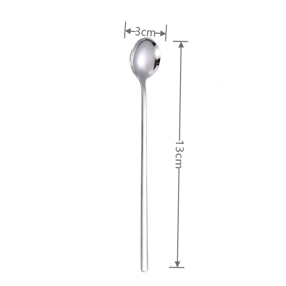 Borage Muỗng Cà Phê Bằng Thép Không Gỉ 304 Màu Sắc Phản Quang Phong Cách Bắc Âu