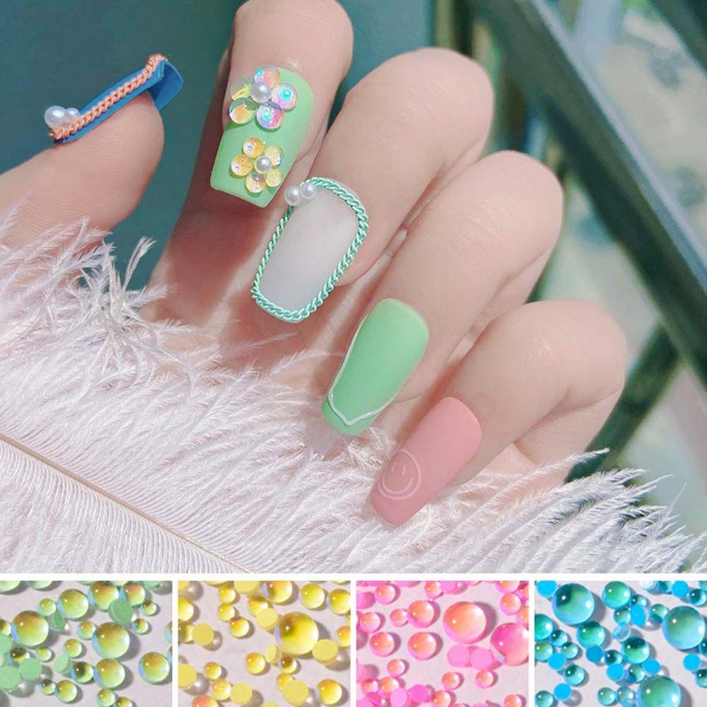 Hộp Phụ Kiện Trang Trí Móng Tay 7 Trong 1 Hình Gấu Và Nơ Xinh Xắn|Lấp Lánh|Hạt Cườm Trang Trí Móng Tay Nghệ Thuật DIY