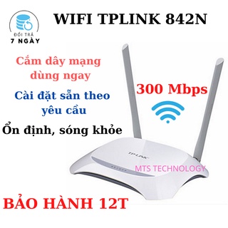 [BẢO HÀNH 12T] Bộ phát wifi router wifi TPLINK 2 râu chuẩn 300 Mbps modem wifi giá rẻ cục phát wifi - Hàng Thanh Lý 95%