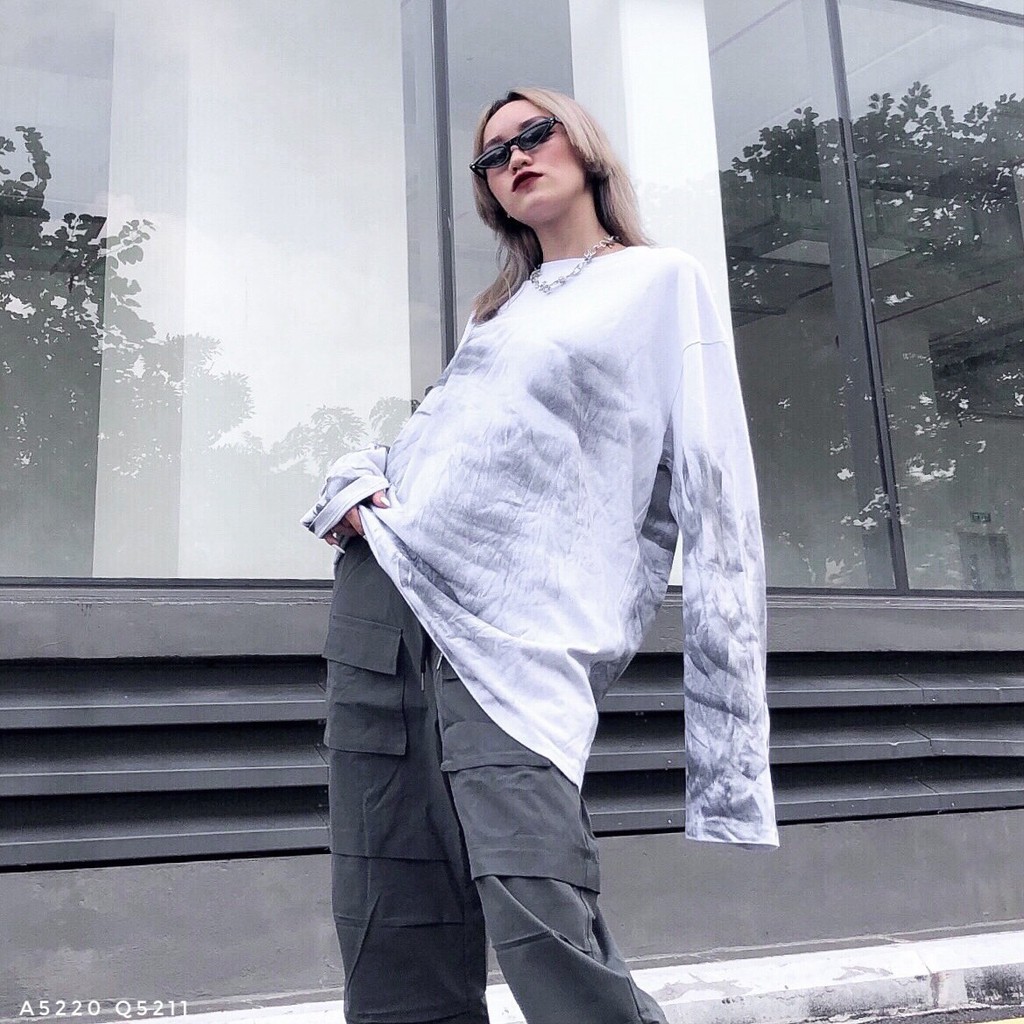 Áo dài tay unisex, áo dài tay thân mài xước mác TLDX TTWO 5220