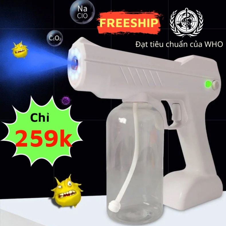 AN Toàn Mùa Dịch Máy Phun Khử Khuẩn, Súng Xịt Khuẩn, Máy Khử Trùng Cầm Tay Chống Dịch Nhỏ Gọn Tiện Lợi LEON OFFICIAL
