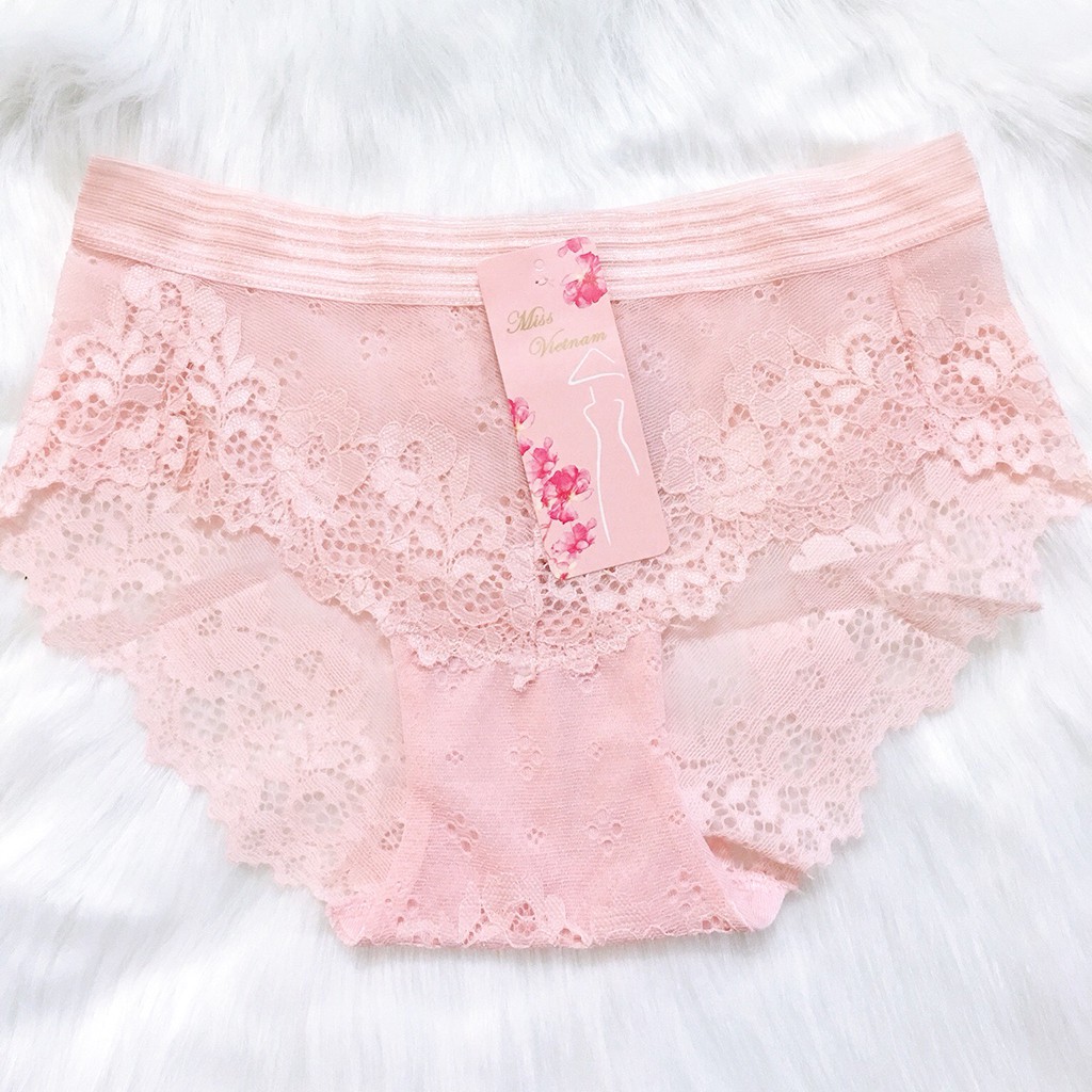 Quần Lót Ren Nữ Sexy Quần Chíp Nữ Đồ Lót Gợi Cảm Chất Liệu Ren Cao Cấp Minxu Shop (Mã 8517)