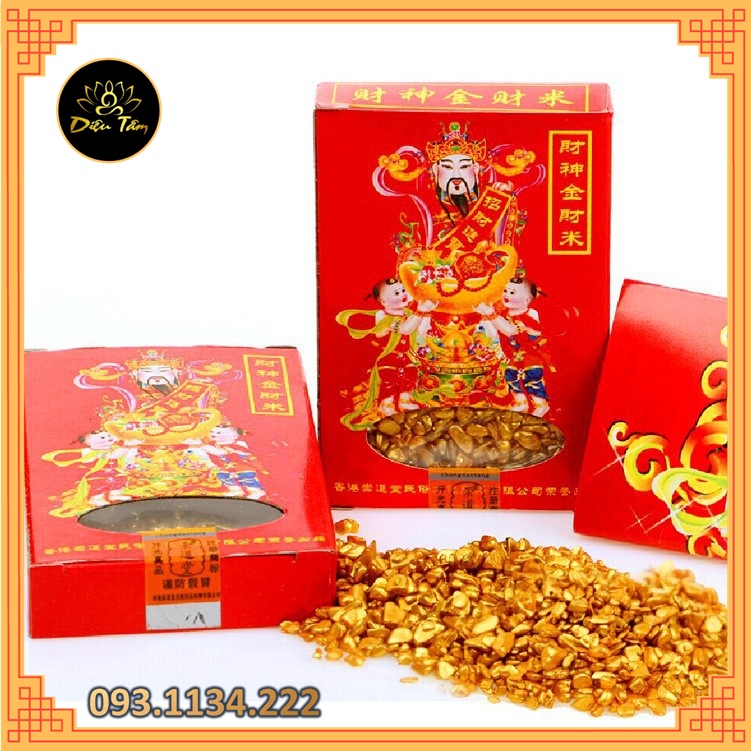 Combo 2 gạo vàng, đồ thờ cúng để ban thần tài