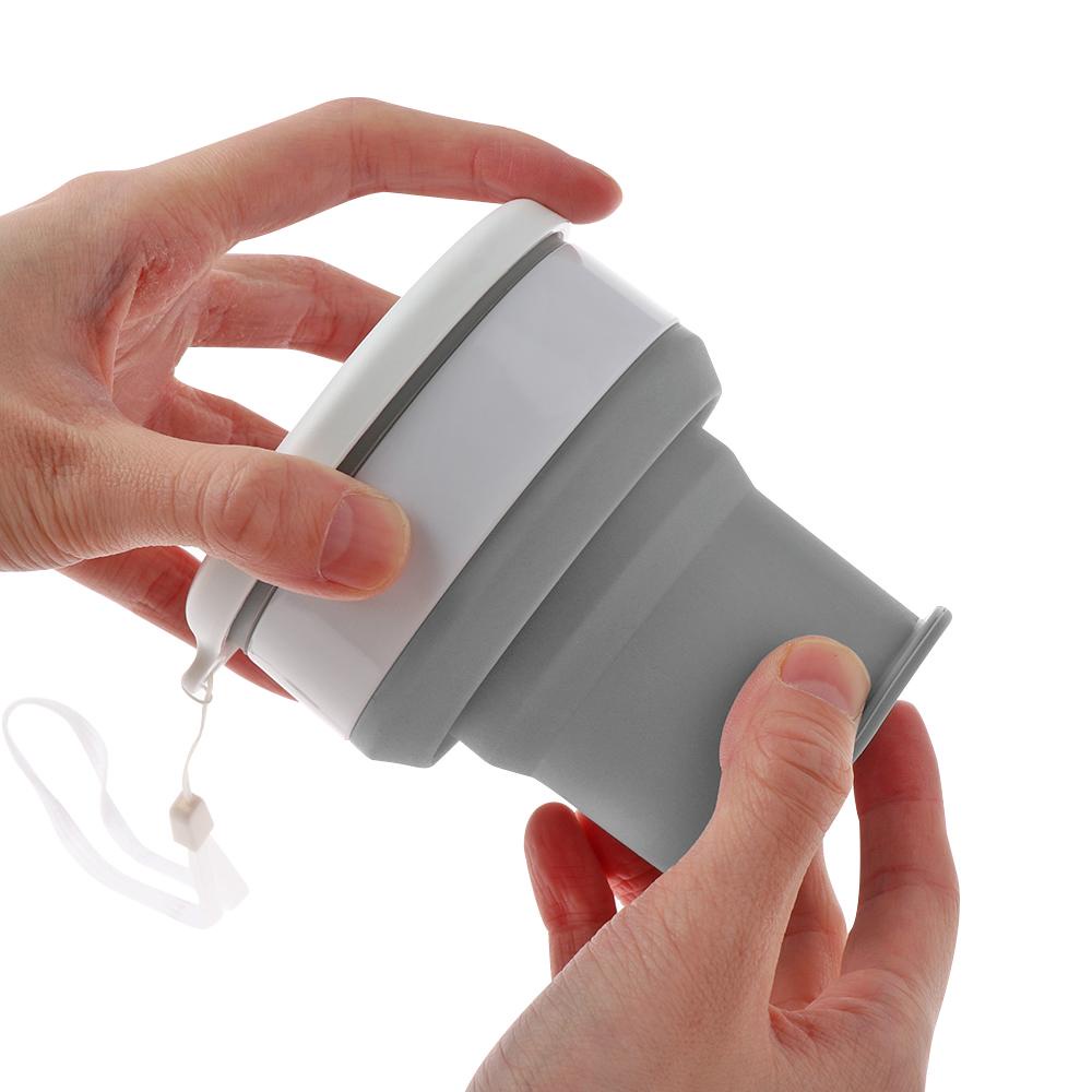 Cốc Uống Nước Silicone 100 / 200 / 350ml Có Thể Gấp Gọn Tiện Dụng Mang Theo Du Lịch