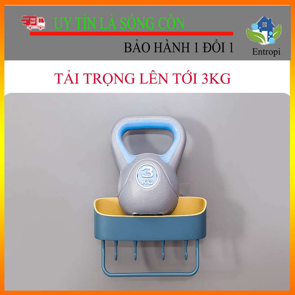 [KÈM KHĂN LAU] Kệ đa năng dán tường -kệ nhà tắm dán tường chắc chắn nhỏ gọn thẩm mỹ