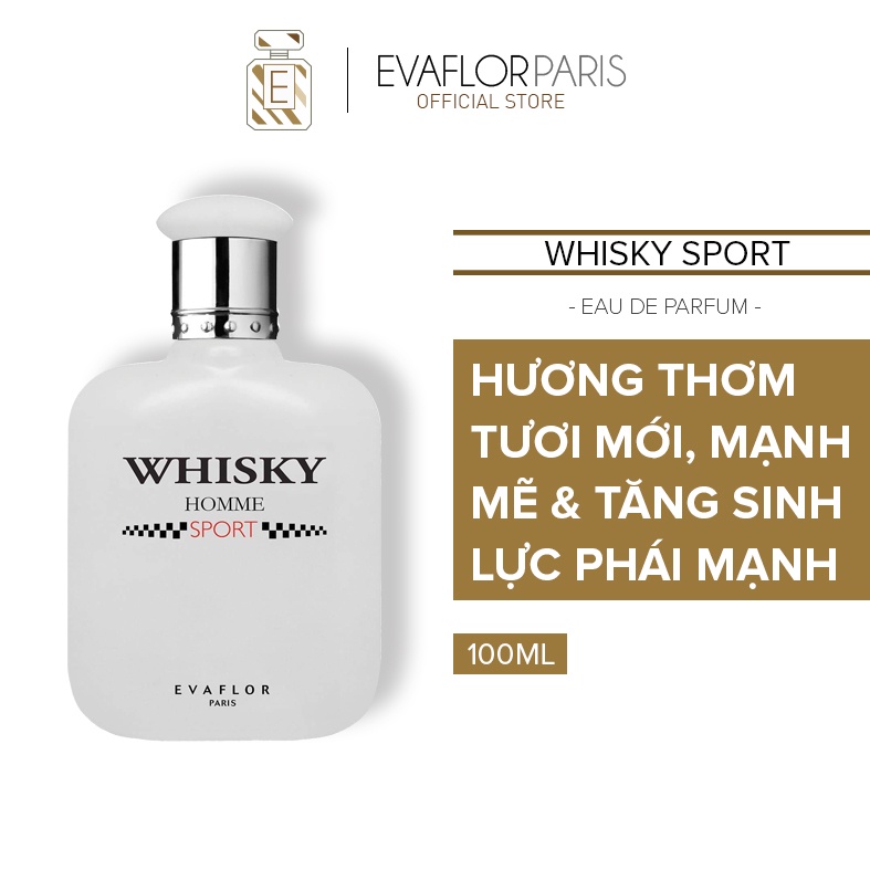 Nước hoa nam Evaflor Whisky Sport chính hãng Pháp hương thơm sang trọng thơm mát (50ml &amp; 100ml)