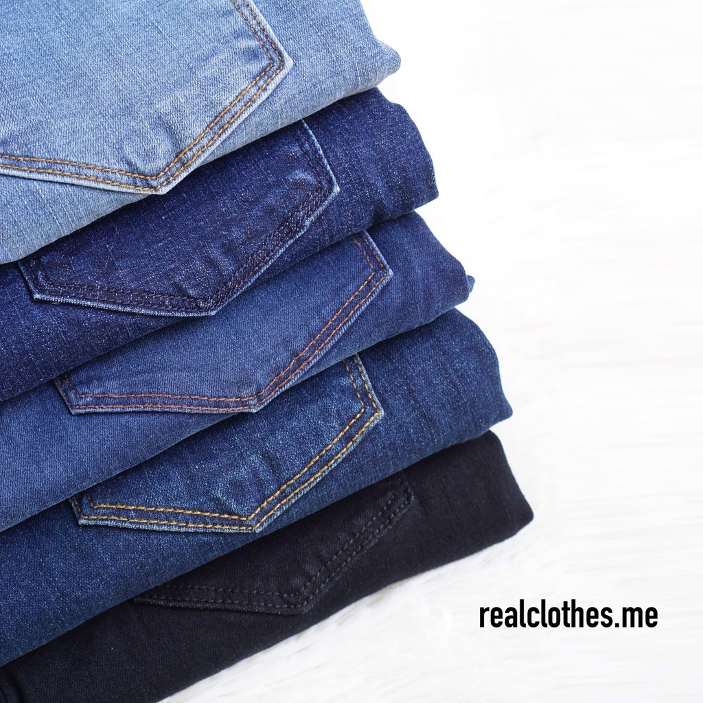Quần jeans nữ đen skinny, lưng cao, co giãn, có túi, tôn dáng