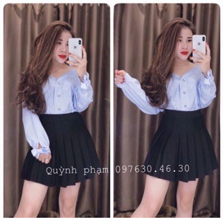 Áo sơ mi trễ vai