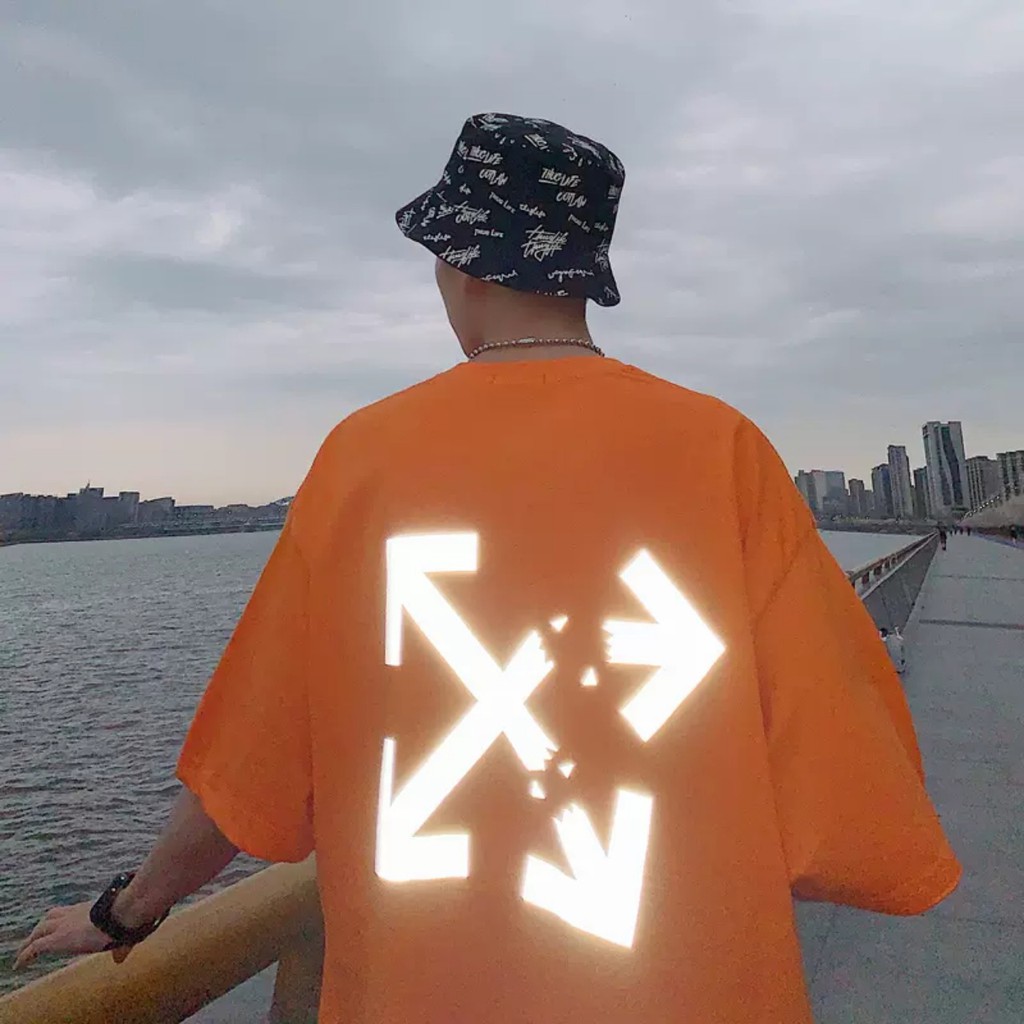 Áo thun Stee Phản quang OFF CRACK - Giá sỉ Unisex