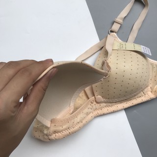 Áo ngực cho con bú mở cúc chấm bi MS558