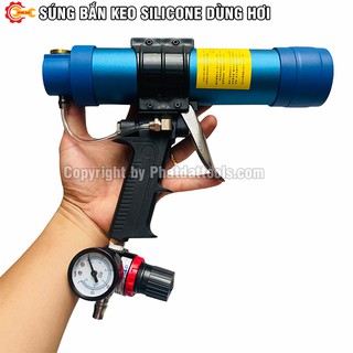 Súng Bắn Keo Silicone Dùng Hơi-Máy bắn keo Silicone khí nén-Phụ kiện ngành nhôm kính