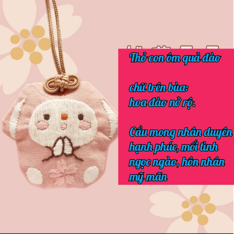 (HÀNG ORDER) Set nguyên liệu làm túi phước Omamori handmade.