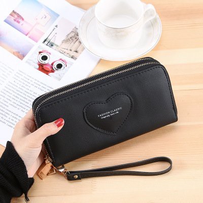 Ví nữ dài G0067 cầm tay 2 ngăn kéo sang trọng, thiết kế hình trái tim dễ thương nhiều ngăn tiện dụng