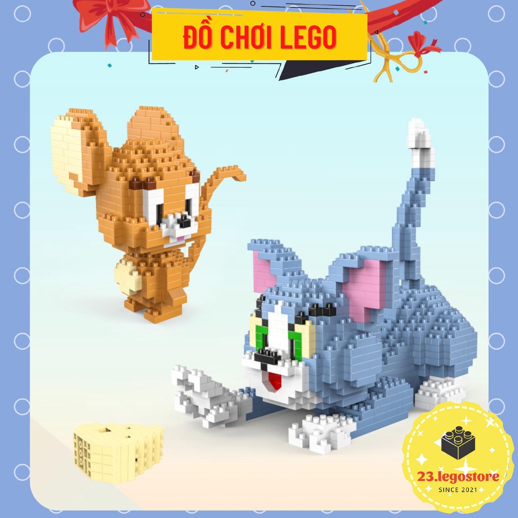 Bộ đồ chơi lắp ghép Tom and Jerry đuổi bắt vui nhộn