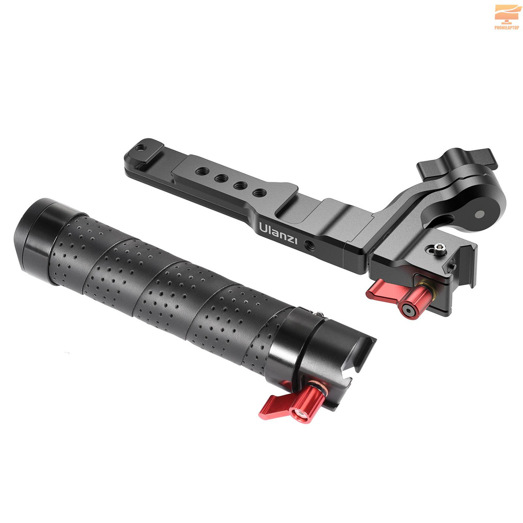 Lapt UURig R083 Multi-Form Gimbal Stabilizer Handle Foldable Hand Grip Extension Bracket with Cold Shoe Mounts 1/4 Inch Threads Aluminum Alloy Replacement for DJI Ronin RSC2