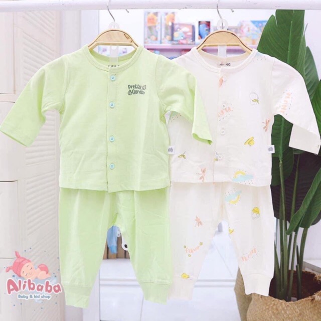 Bộ dài cúc giữa pretty garden 0m-18m ( sale đồng giá 119k)