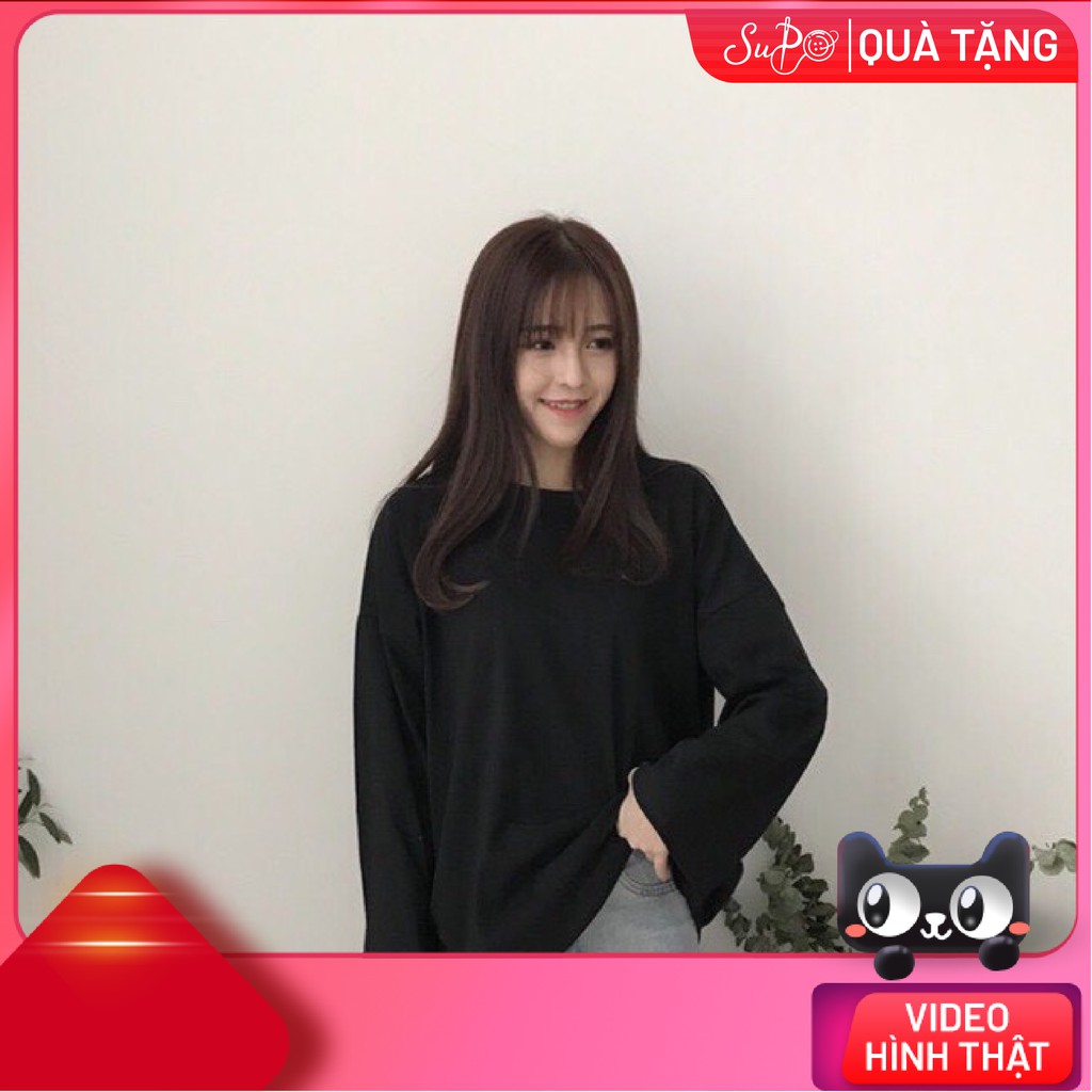 Áo Trơn Tay Dài UNISEX Form rộng ( BEST SELLER )