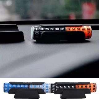 Car Phone Number Hidden Parking Card Plate Sticker Rotatable Dashboard Temporary Parking Move Mobile Auto Interior Accessories