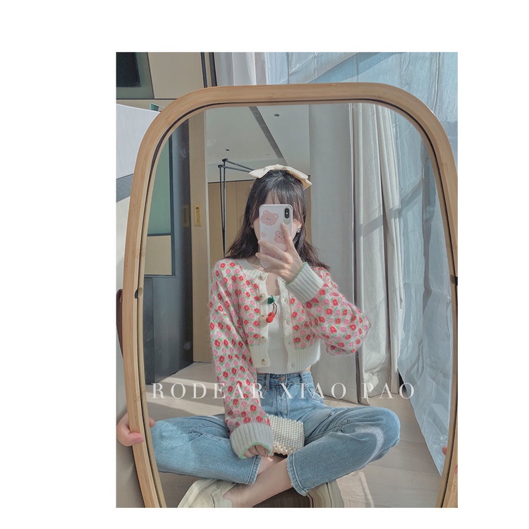 Áo khoác cardigan dệt kim mỏng dáng rộng thời trang mùa hè mới 2021