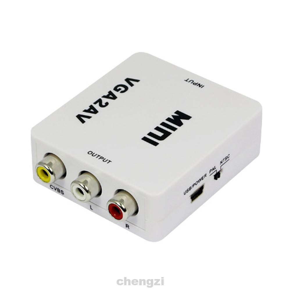 Bộ chuyển đổi 1080P Mini VGA sang AV RCA kèm dây cáp cho HDTV PC | BigBuy360 - bigbuy360.vn