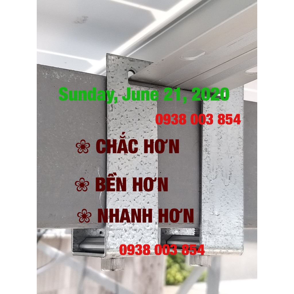 NUT nhôm Ren M8 Dành cho pát kẹp solar