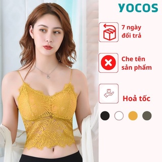 Áo ngực ren không gọng mút mỏng mẫu áo lót không gọng sexy yocos bra033