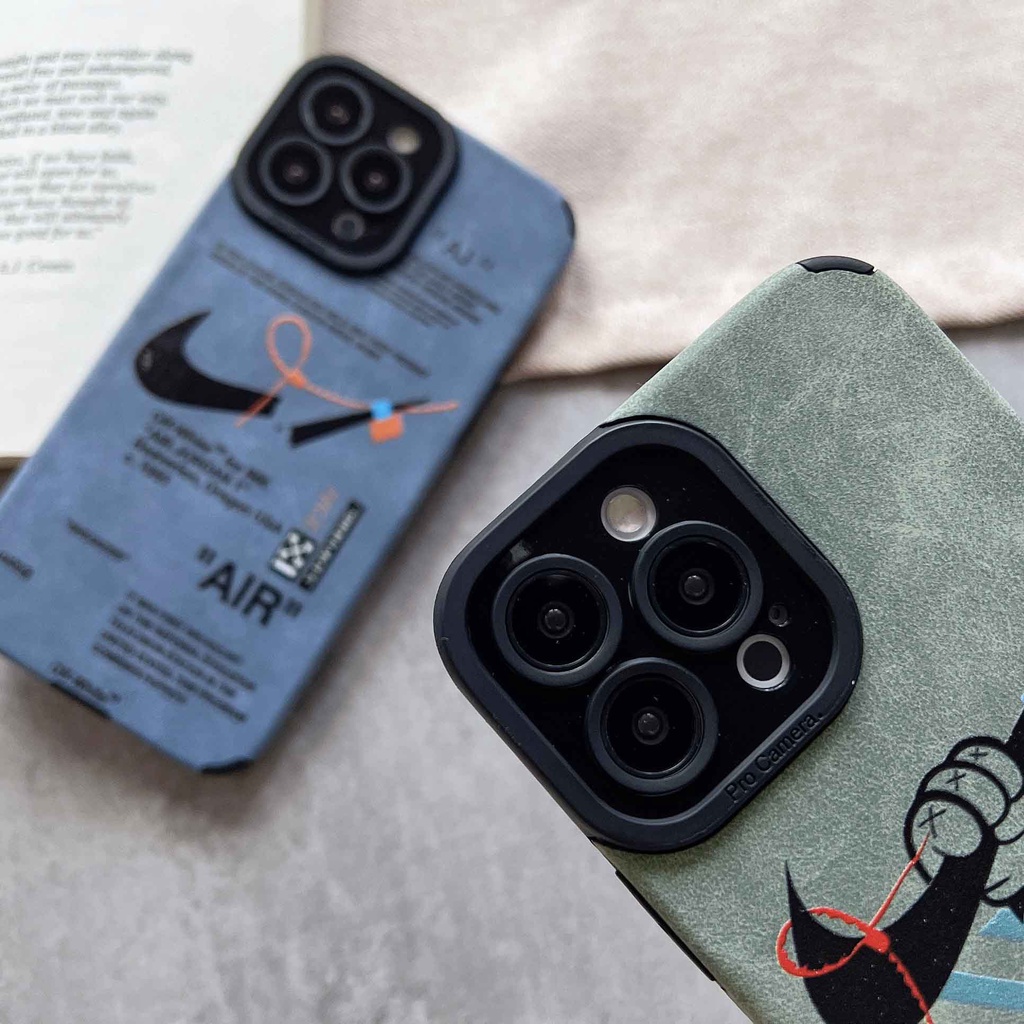 Ốp Điện Thoại Da Lộn Mềm Dạng Móc Thời Trang Sang Trọng Cho iPhone 14ProMax 13 12Pro 11Promax XSMAX XR 7P / 8P