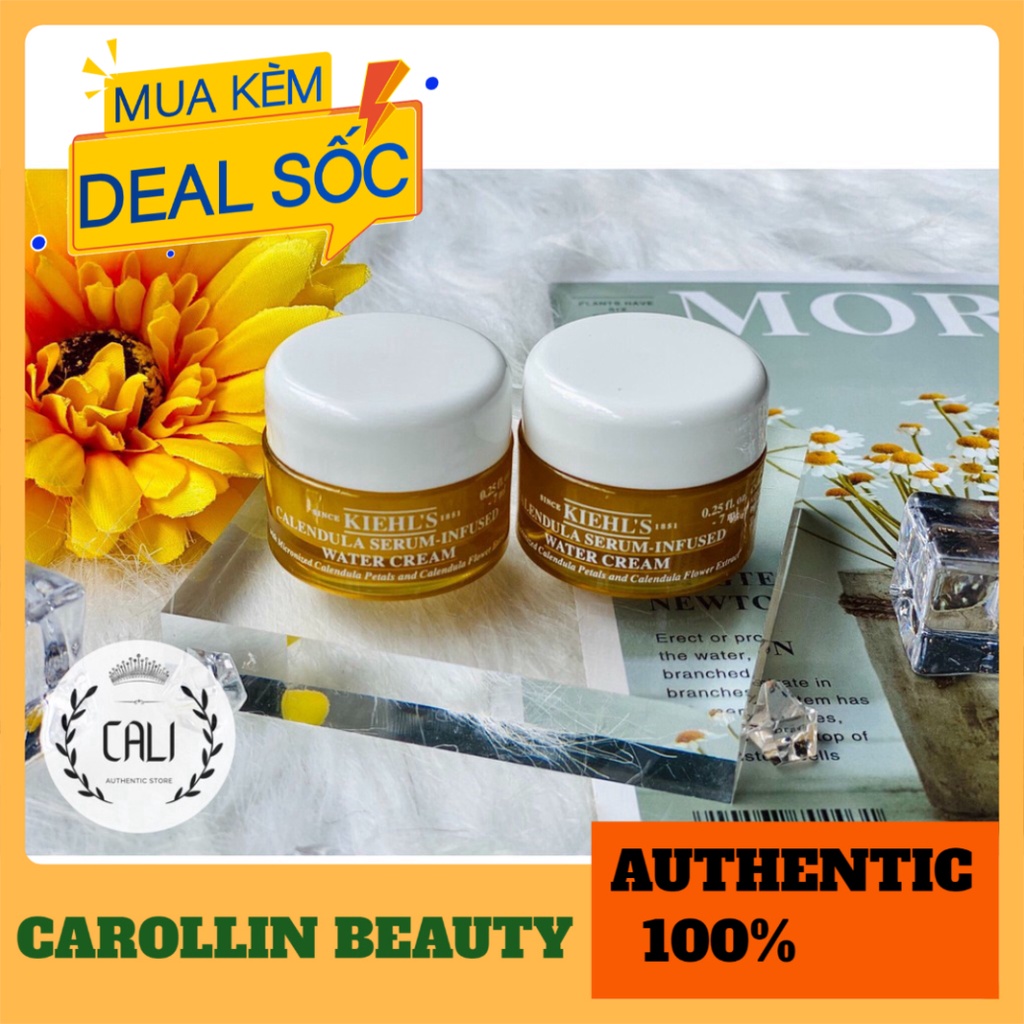 Kem dưỡng da 💖 FREESHIP 💋  Kem dưỡng Kiehl's Calendula serum water cream chính hãng 7ml [ Minisize ] CAROLLIN BEAUT