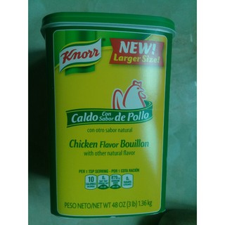 Bột Nêm Gà Knor Chicken Flavor Bouillon 1.36  Kg USA 10/2019