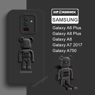 Dễ Thương Ốp Điện Thoại Silicon Kèm Giá Đỡ Hình Gấu Đáng Yêu Cho samsung galaxy a6 plus a8 a8 + a7 2018 j8 a750