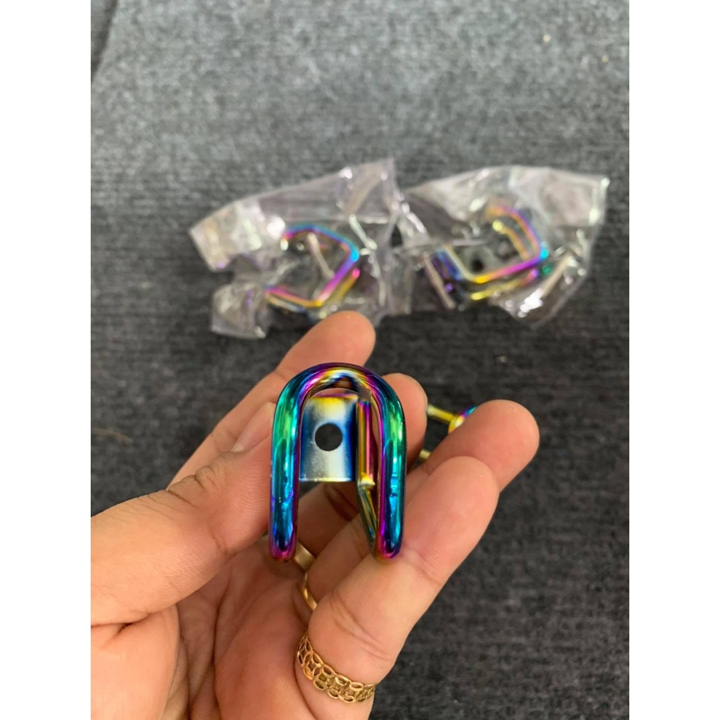 Móc treo đồ titan chữ U cho các dòng xe wave sirius exciter winer sonic satria vair